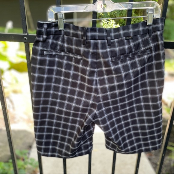 GREG NORMAL golf shorts in black and white plaid - Picture 3 of 5